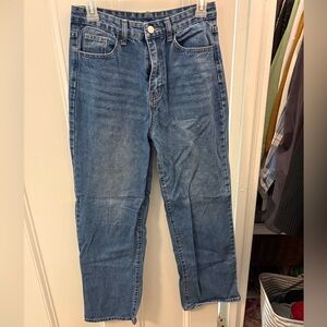 Cider High-Rise Wide Leg Jeans in Blue Wash